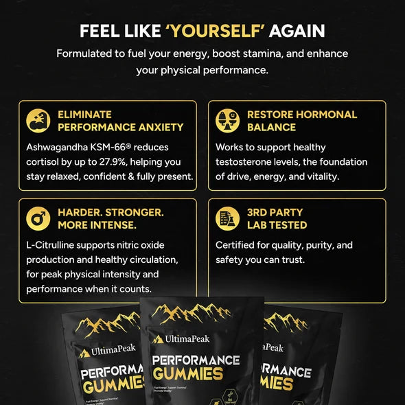 ULTIMAPEAK SHILAJIT GUMMMIES - 6 IN 1 SUPPORT